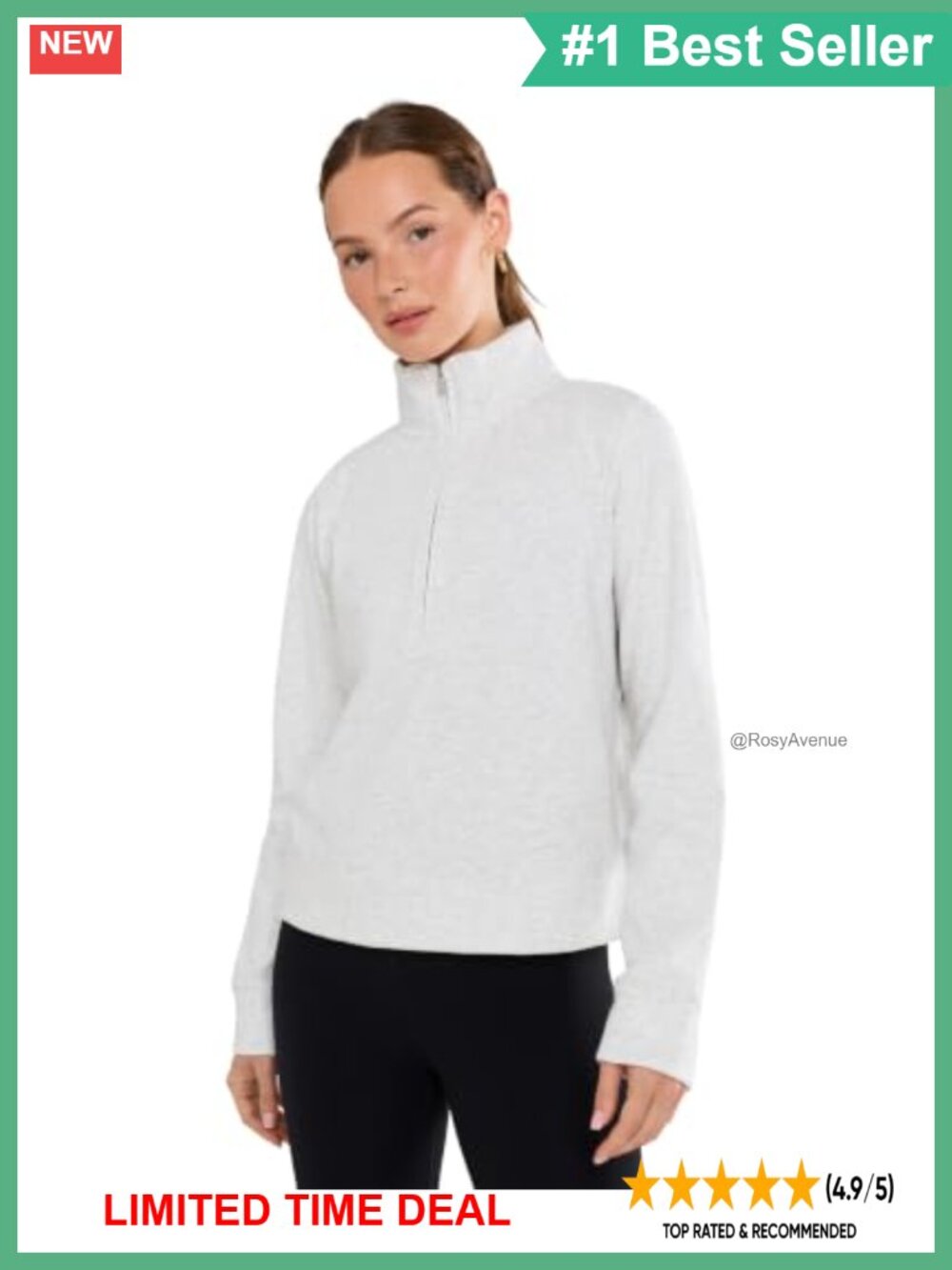 TravisMathew Cloud 1/2 Zip Pullover Sweatshirt Cotton Blend Women